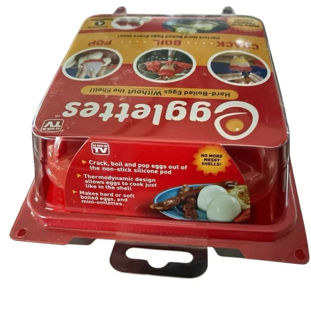 Egglettes Hard Boiled Eggs Without The Shell Pack Of 4 *New*